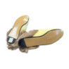 GUCCI MULES BEIGE YELLOW CUIR T37