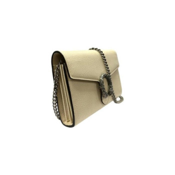 SAC GUCCI DIONYSUS CHAIN WALLET BANDOUILIERE CUIR BLANC
