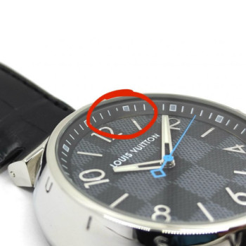 LOUIS VUITTON TAMBOUR DAMIER GRAPHITE 41.5MM QA073
