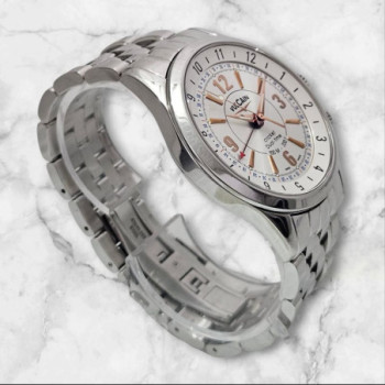 MONTRE VULCAIN CRICKET DUAL TIME + LIVRET +MAILLONS 100105.019