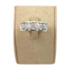 BAGUE OR BLANC 18CT 9.49GR DMT BUCHERER T58