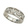 BAGUE OR BLANC 18CT 9.49GR DMT BUCHERER T58