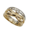 BAGUE OR JAUNE/BLANC 18CT 7.5GR DMT