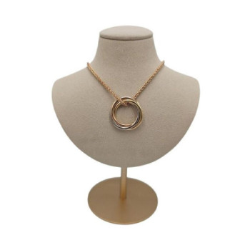COLLIER CARTIER TRINITY 3 ORS 18 CT CHAINE OR ROSE 18 CT 20.22 GR