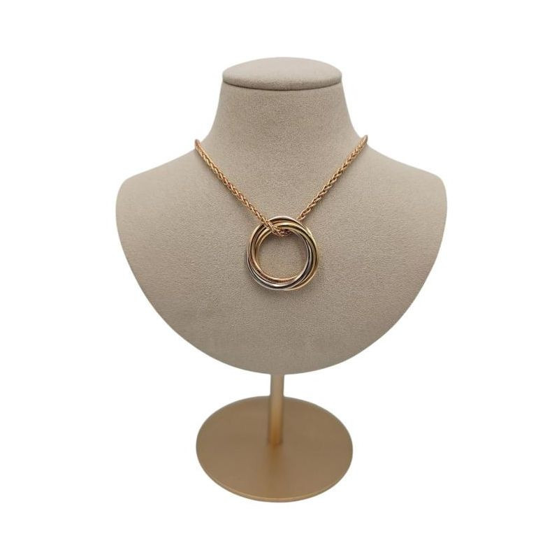 COLLIER CARTIER TRINITY 3 ORS 18 CT CHAINE OR ROSE 18 CT 20.22 GR COLLIER CARTIER TRINITY 3 ORS 18 CT CHAINE OR ROSE 18 CT 20.22 GR