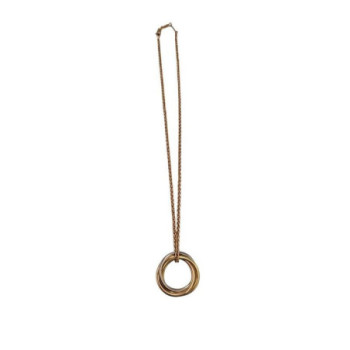 COLLIER CARTIER TRINITY 3 ORS 18 CT CHAINE OR ROSE 18 CT 20.22 GR