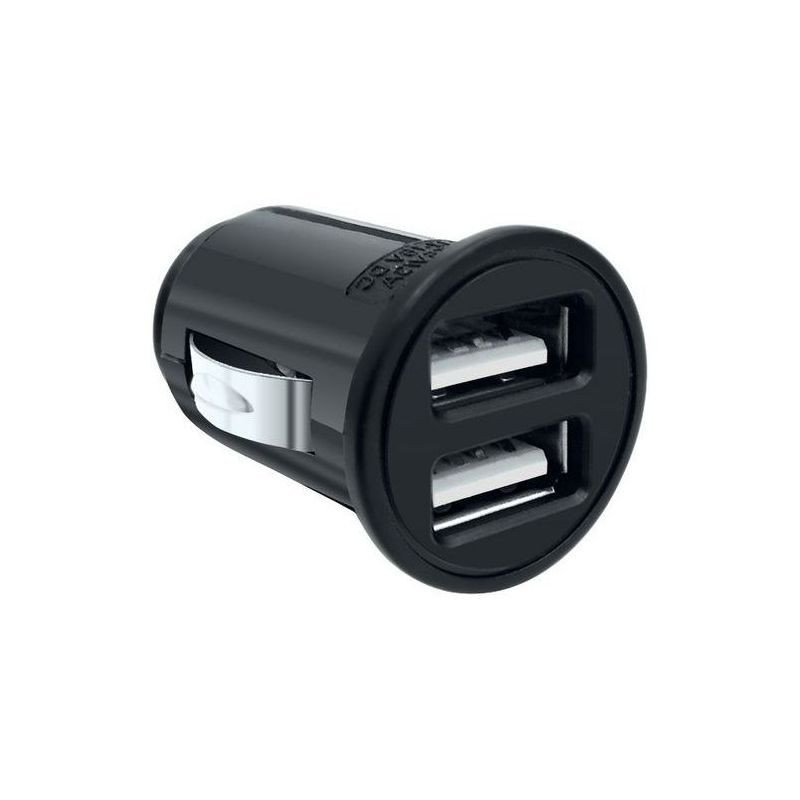 MINI CARICATORE ACCENDISIGARI UNIVERSALE CON 2 INGRESSI USB - MOXIE
