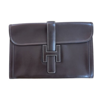 HERMES POCHETTE JIGE MARRON