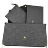 POCHETTE LOUIS VUITTON FELICIE EMPREINTE NOIR