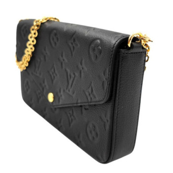 POCHETTE LOUIS VUITTON FELICIE EMPREINTE NOIR