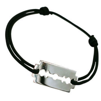 BRACELET DINH VAN RASOIR GM OR BLANC 18CT 2GR