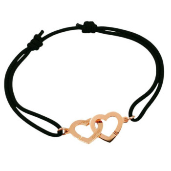 DINH VAN DOUBLE COEUR OR ROSE 18CT 3.88 GR TOT