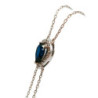 BRACELET OR 18K SAPHIR/ZIRCONS 2.35GR