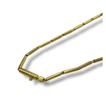 COLLIER GILBERT ALBERT OR 18CT (750) AVEC DIAMANTS 19.17GRS