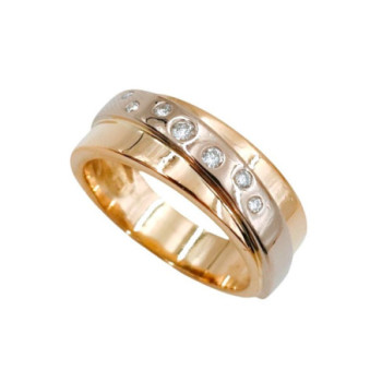 BAGUE OR 18K DTS 8.20gr T57