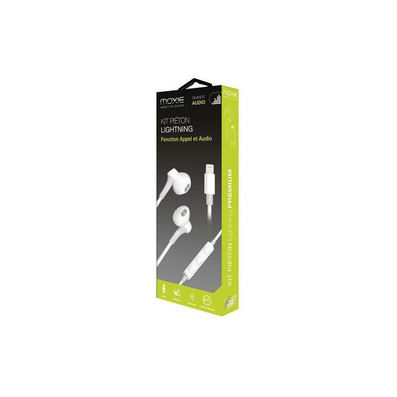 Ecouteurs Bluetooth Avec Connecteur Lightning Micro Boutons Moxie Ecouteurs Bluetooth Avec Connecteur Lightning Micro Boutons Moxie