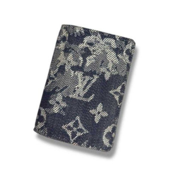 PORTE CARTE LOUIS VUITTON NAVY DENIM MONOGRAM