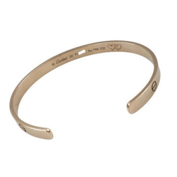 BRACELET CARTIER LOVE OR GRIS 18K T.20 27.89GR