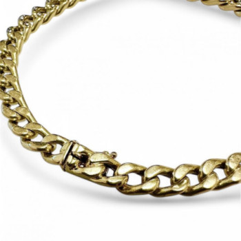 BRACELET EN OR 750 + BRILLANTS 14.55GRS