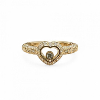 BAGUE CHOPARD HAPPY DIAMONDS OR JAUNE 750 82/2891-20 6.24GRS
