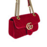 SAC A MAIN GUCCI GG VELOURS ROUGE