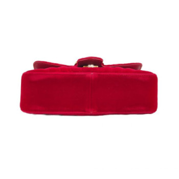 SAC A MAIN GUCCI GG VELOURS ROUGE