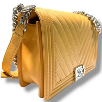 SAC CHANEL BOY JAUNE 