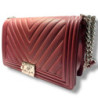 SAC CHANEL BOY BORDEAUX