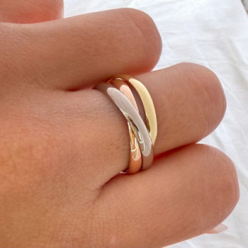 BAGUE 3 OR 18CT  6.45 GR