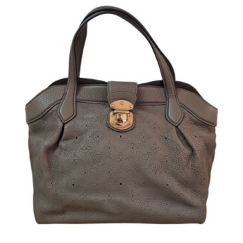 SAC A MAIN LOUIS VUITTON MAHINA TAUPE