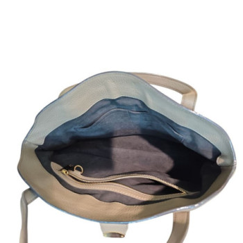 SAC A MAIN LOUIS VUITTON MAHINA TAUPE