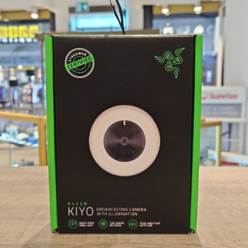 Razer Kiyo Streaming Webcam 1080p 30 FPS 720p 60 FPS - Ring Light W Adjustable Brightness - Built-in Microphone - Advan