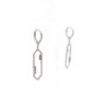 BOUCLES D'OREILLES OR BLANC 18K & DIAMANTS 3.77G