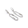 BOUCLES D'OREILLES OR BLANC 18K & DIAMANTS 3.77G