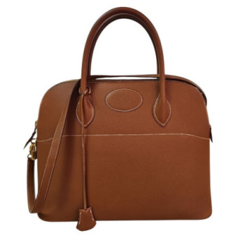 SAC HERMES BOLIDE 35CM MARRON