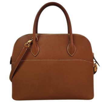SAC HERMES BOLIDE 35CM MARRON