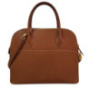 SAC HERMES BOLIDE 35CM MARRON