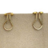 BOUCLES OREILLES CLIP OR JAUNE 18 CT ET JADE DE BIRMANIE 11.90 GR