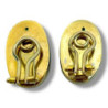 BOUCLES OREILLES CLIP OR JAUNE 18 CT ET JADE DE BIRMANIE 11.90 GR