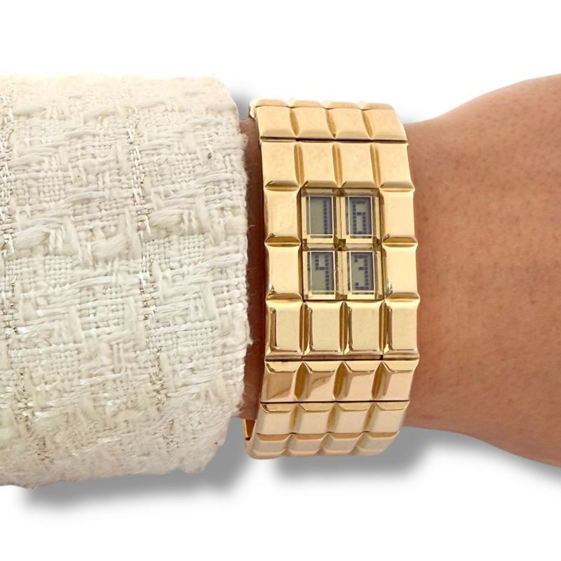 MONTRE BRACELET CHANEL CHOCOLAT OR JAUNE 18 CT 161.36 GR MONTRE BRACELET CHANEL CHOCOLAT OR JAUNE 18 CT 161.36 GR