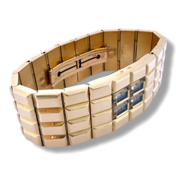 MONTRE BRACELET CHANEL CHOCOLAT OR JAUNE 18 CT 161.36 GR
