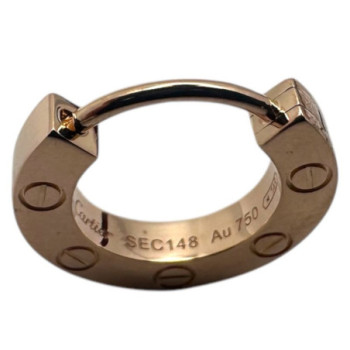 CARTIER MONO BOUCLE D'OREILLE LOVE 18CT OR ROSE 1.55GR