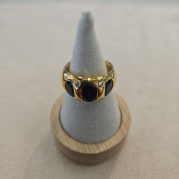 BAGUE OR 18CT 11.61 GRS DMTS SAPHIR