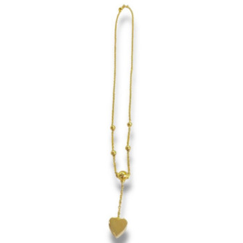 COLLIER OR 18CT 9.45GR COEUR 