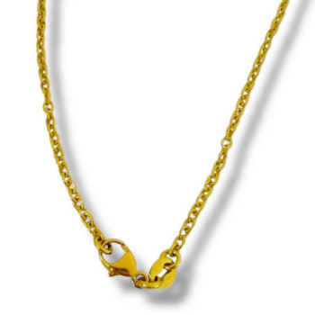 COLLIER OR 18CT 9.45GR COEUR 