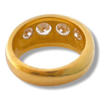 BAGUE OR 18CT DIAMANT 10.71GR  T51