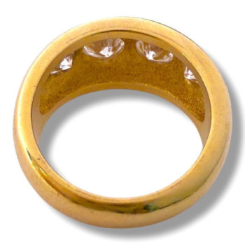 BAGUE OR 18CT DIAMANT 10.71GR  T51