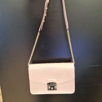 SAC BANDOULIERE POCHETTE FURLA PINK GOLD DUSTBAG