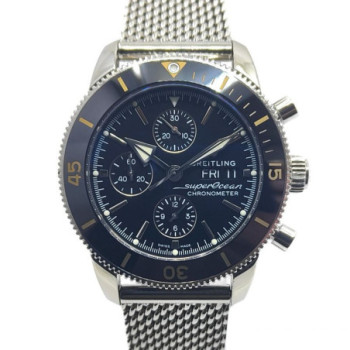 BREITLING SUPEROCEAN HERITAGE II 44 BLACK DIAL A13313121B1A1