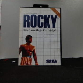 ROCKY THE TWO MEGA CARTRIDGE MASTER SYSTEM SANS NOTICE